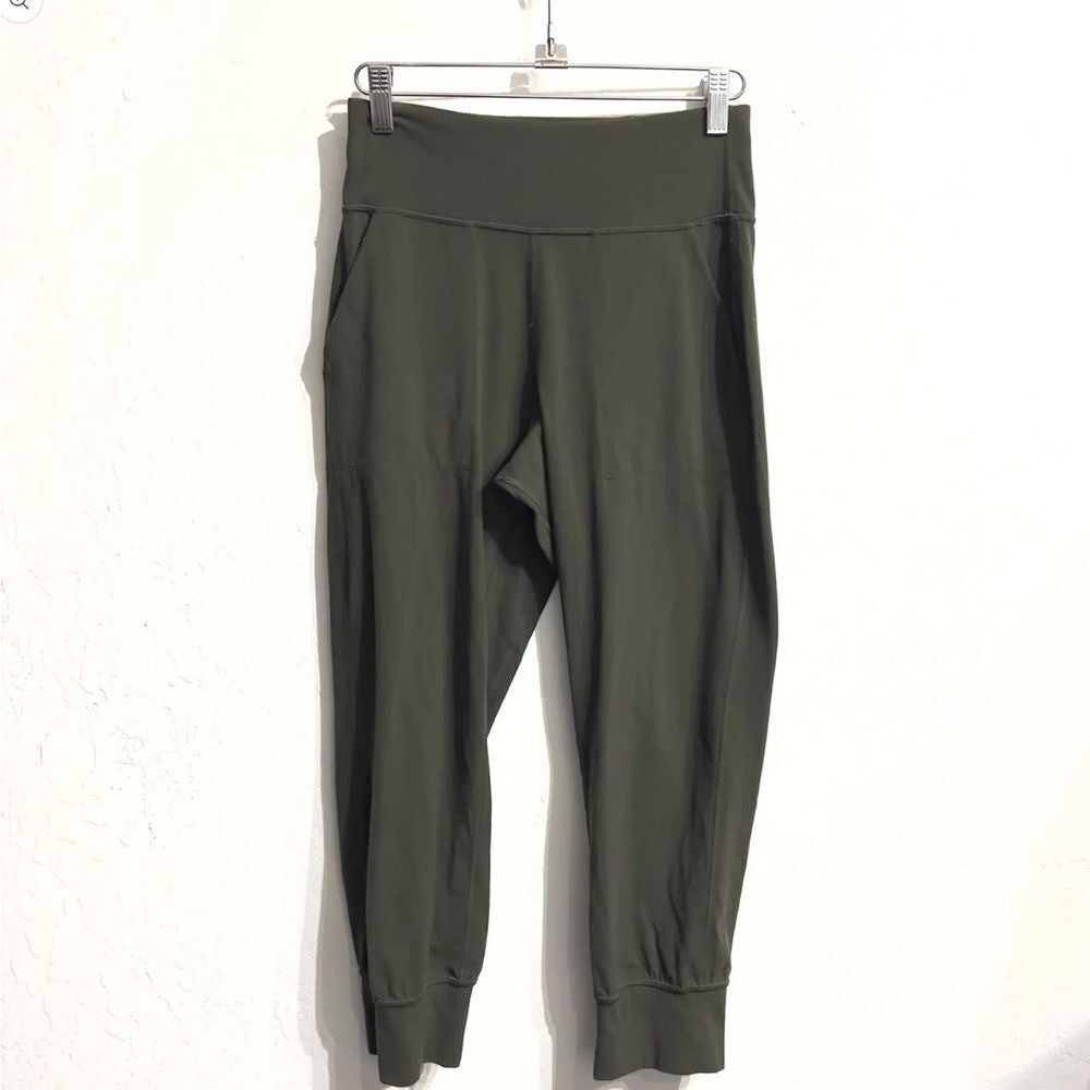 LULULEMON Align Womens High Rise Jogger Leggings Size 4 Olive Green Active‎ Yoga